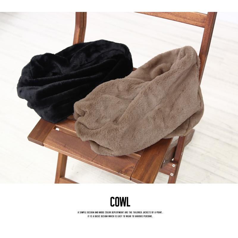 マフラー スヌード メンズ ネックウォーマー ストール リング ボア ファースヌード 新生活 | improves | 01