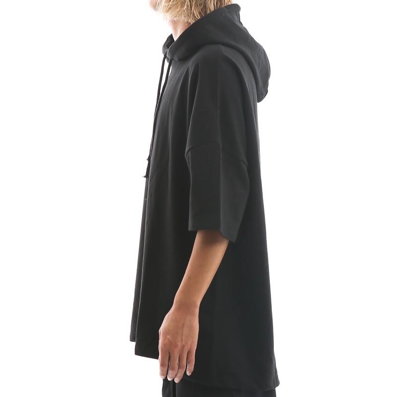 ビッグシルエット 半袖 パーカー ドロップショルダー プルパーカー 韓国ファッション | improves | 06