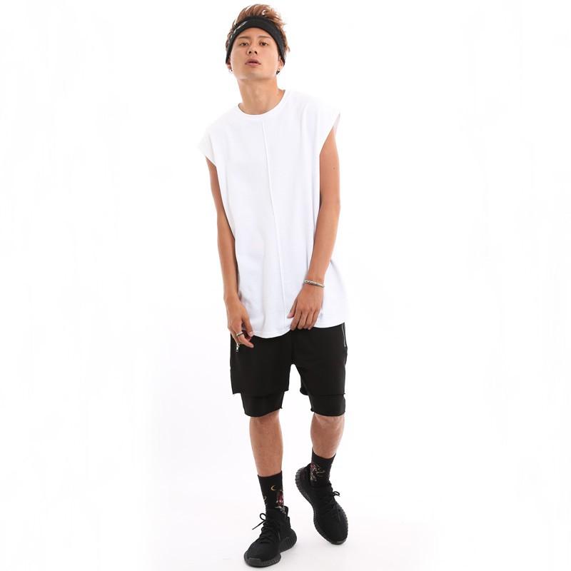 ビッグシルエット ノースリーブ カットソー 重ね着 モード 韓国ファッション | improves | 11