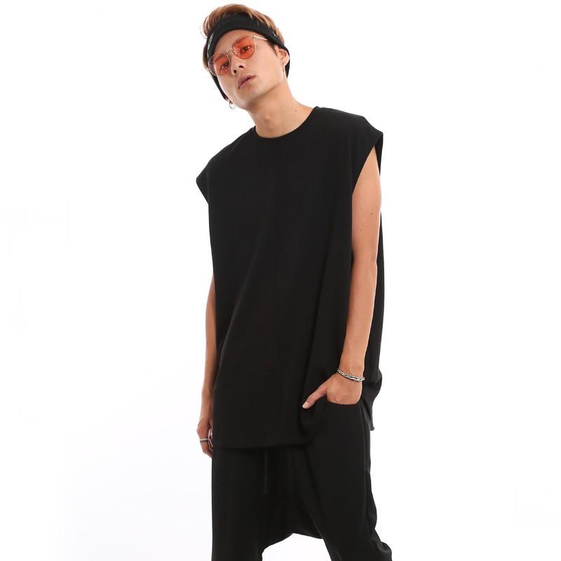 ビッグシルエット ノースリーブ カットソー 重ね着 モード 韓国ファッション | improves | 04