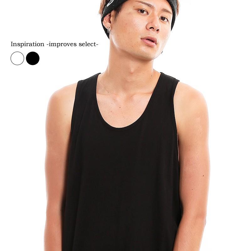 ビッグシルエット タンクトップ カットソー 重ね着 モード 韓国ファッション | improves