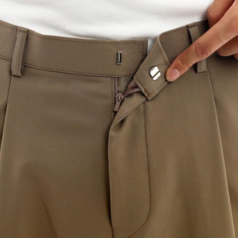 ワイドパンツ スラックス タックパンツ センタープレス ビッグサイズ 韓国ファッション | improves | 10