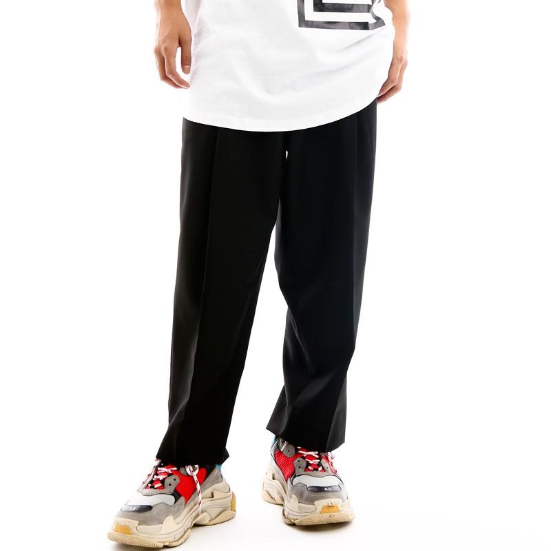 ワイドパンツ スラックス タックパンツ センタープレス ビッグサイズ 韓国ファッション | improves | 03