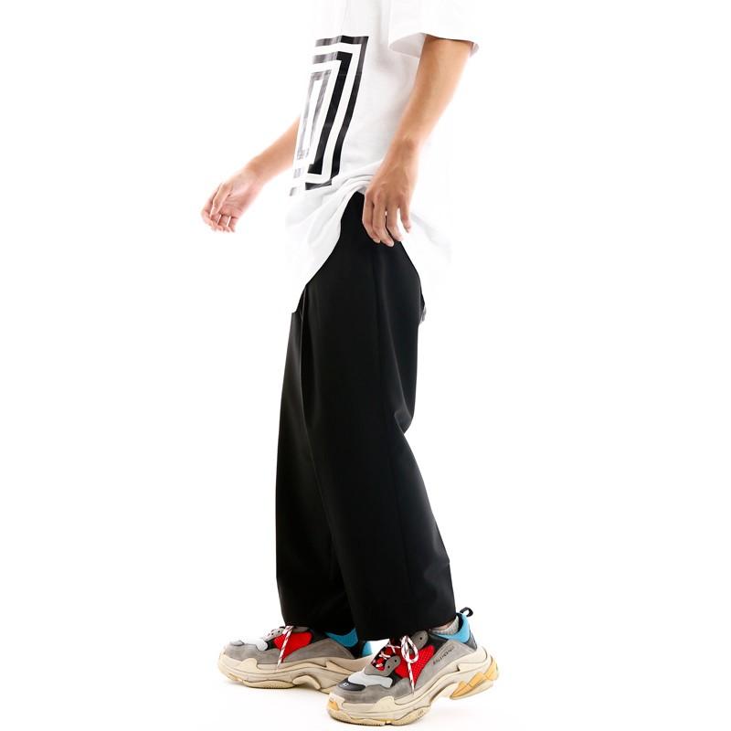 ワイドパンツ スラックス タックパンツ センタープレス ビッグサイズ 韓国ファッション | improves | 04