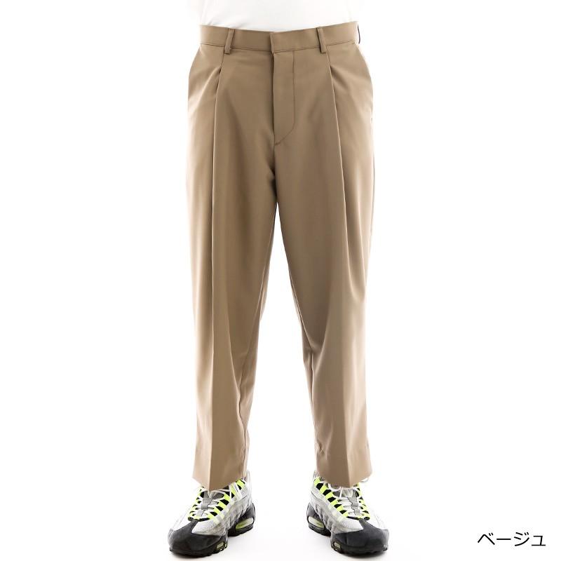 ワイドパンツ スラックス タックパンツ センタープレス ビッグサイズ 韓国ファッション | improves | 05