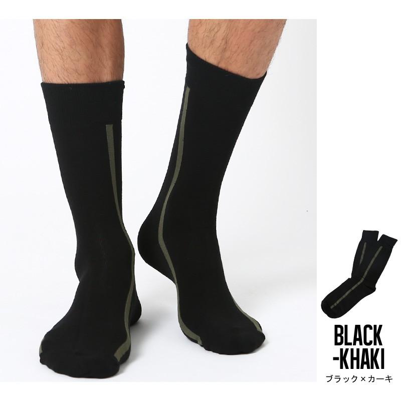 靴下 ソックス メンズ ハイソックス ライン 紳士 | improves | 10