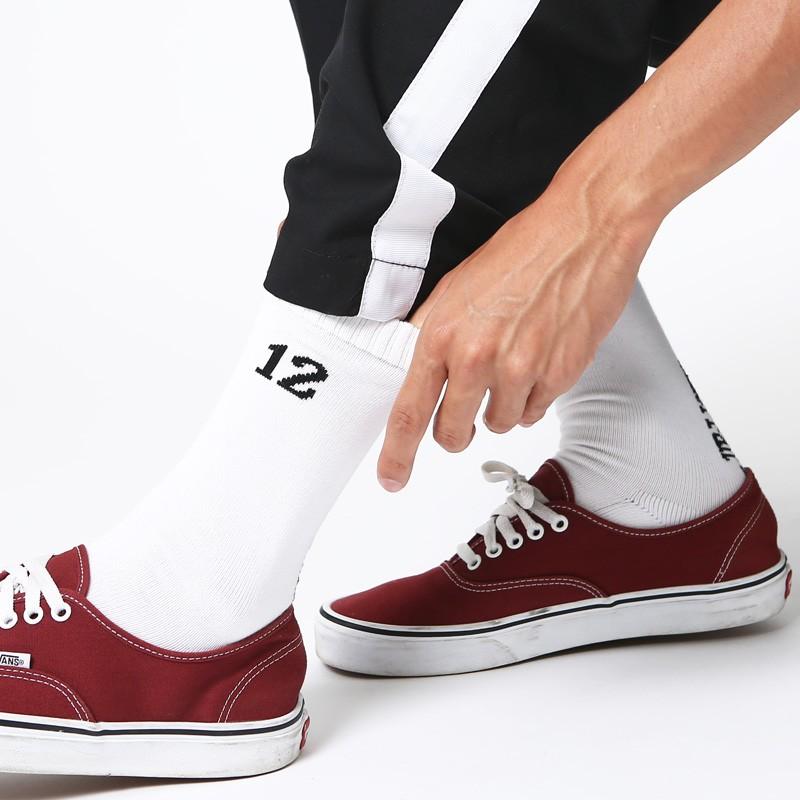 靴下 ナンバー  ソックス メンズ ハイソックス ライン 紳士 | improves | 06