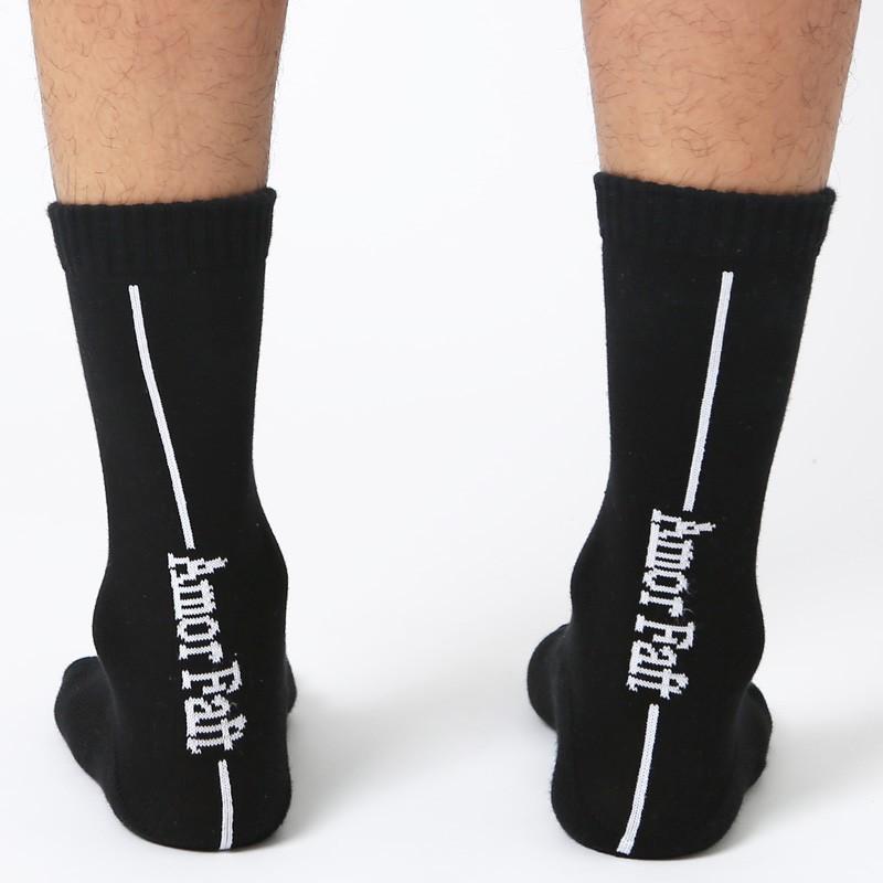 靴下 ナンバー  ソックス メンズ ハイソックス ライン 紳士 | improves | 08