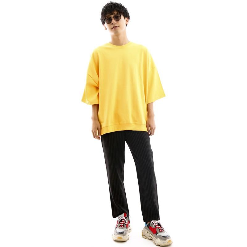 スラックス メンズ ウエストゴム ストライプ 柄 アンクル丈 アンクルパンツ ストリート 韓国ファッション | improves | 10