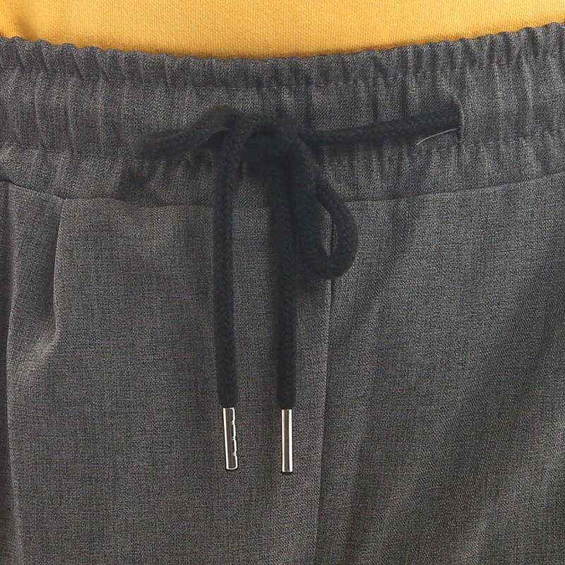 スラックス メンズ ウエストゴム ワイド アンクル丈 アンクルパンツ 韓国ファッション | improves | 10