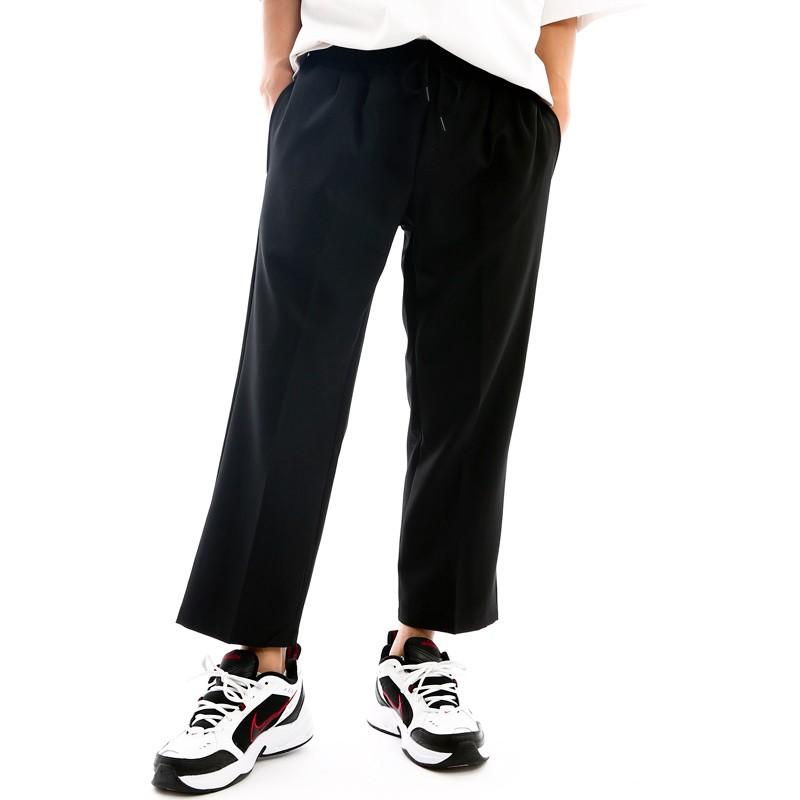 スラックス メンズ ウエストゴム ワイド アンクル丈 アンクルパンツ 韓国ファッション | improves | 03