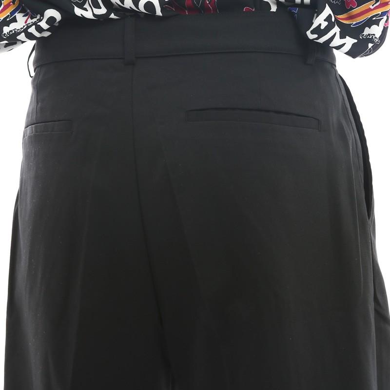 ベルトパンツ メンズ ベルト付き ワイドパンツ センタープレス 大きい ゆったり ストリート 韓国ファッション | improves | 08