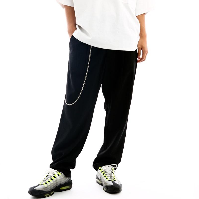 パンツ チェーン付き メンズ ワイドパンツ 韓国ファッション | improves | 02