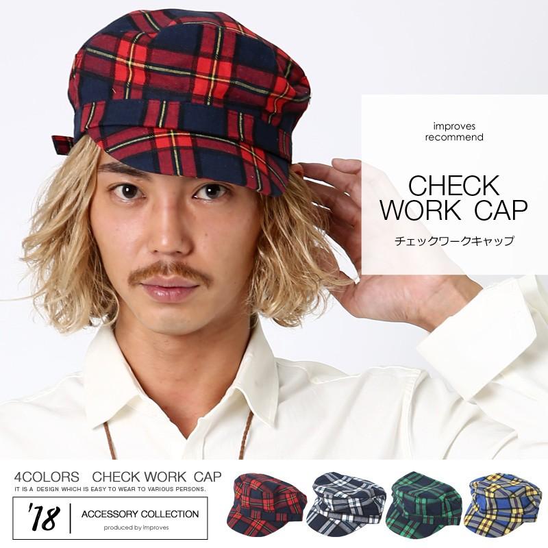 improves（インプローブス） キャップ ワークキャップ チェック 柄