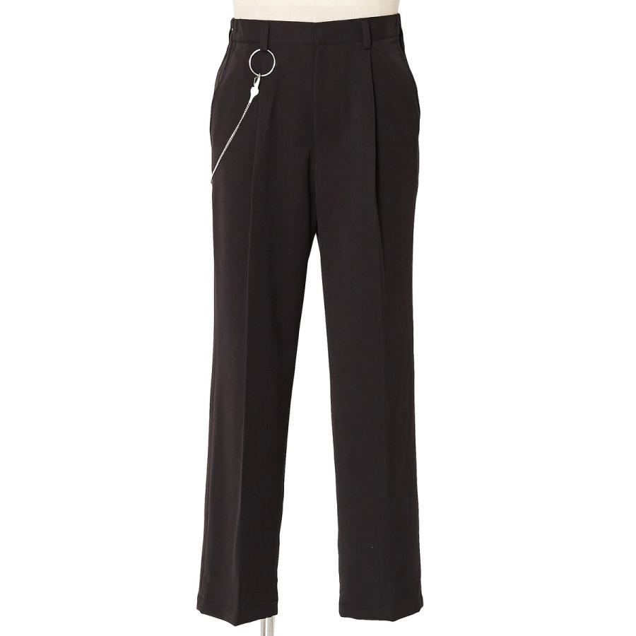 ウォレットチェーンパンツ スラックス ボトムス 黒 メンズファッション メンズ 韓国ファッション | improves | 05