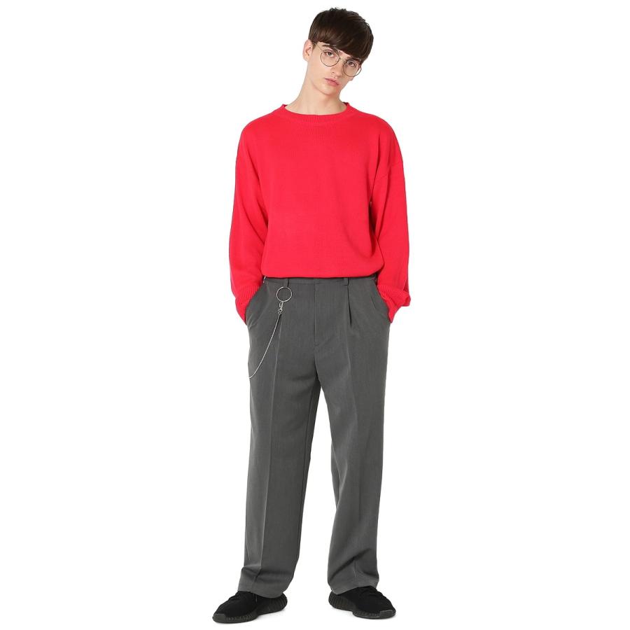 ウォレットチェーンパンツ スラックス ボトムス 黒 メンズファッション メンズ 韓国ファッション | improves | 10