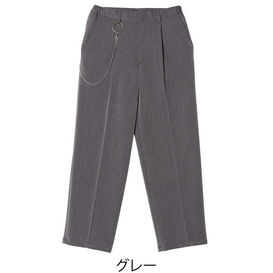 ウォレットチェーンパンツ スラックス ボトムス 黒 メンズファッション メンズ 韓国ファッション | improves | 03