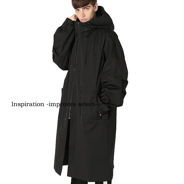 フードコート ビッグサイズ パーカー ロングコート 黒 メンズファッション メンズ 韓国ファッション 169 Improves インプローブス 通販 Yahoo ショッピング