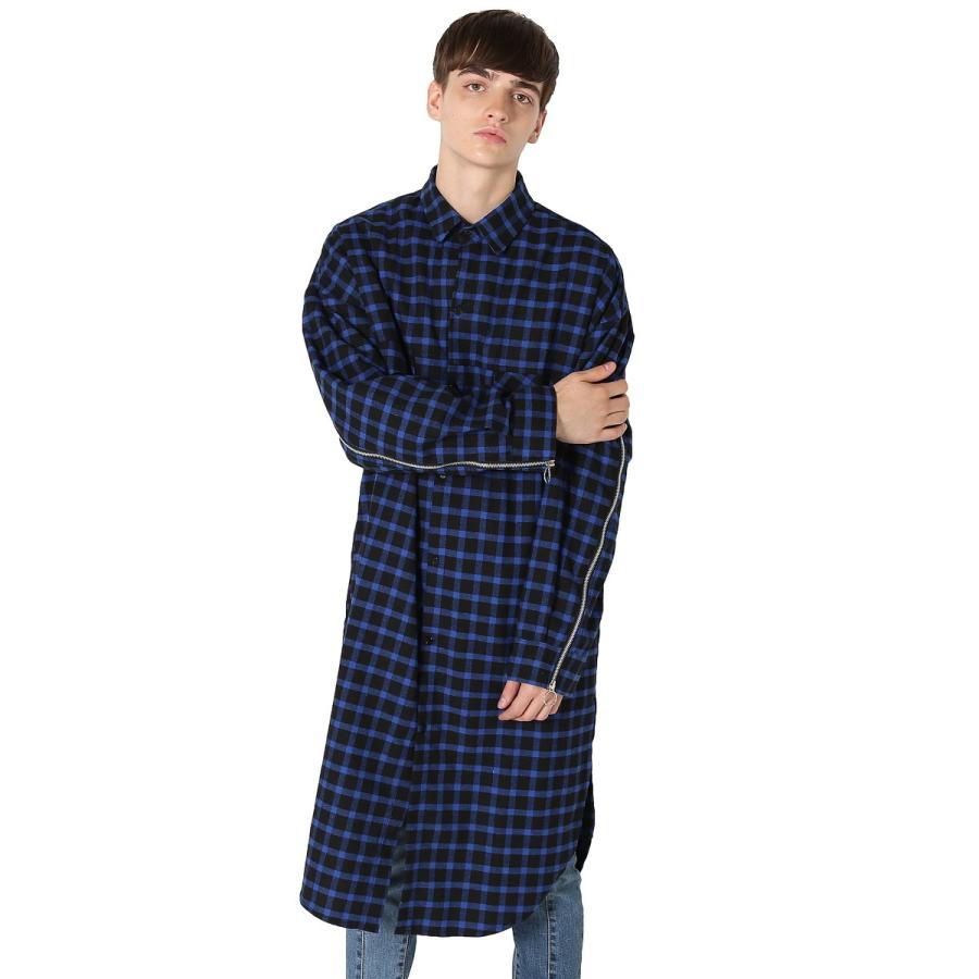 improves（インプローブス） チェックコート ロング丈 長袖 チェック