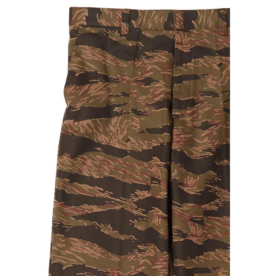 チノパン パンツ ボトムス カモフラ カモフラージュ タイガーカモ ミリタリー ワイド メンズ 韓国ファッション | improves | 08