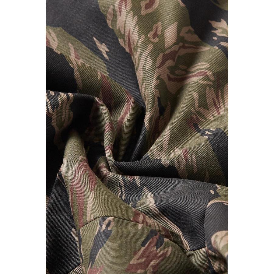 チノパン パンツ ボトムス カモフラ カモフラージュ タイガーカモ ミリタリー ワイド メンズ 韓国ファッション | improves | 09