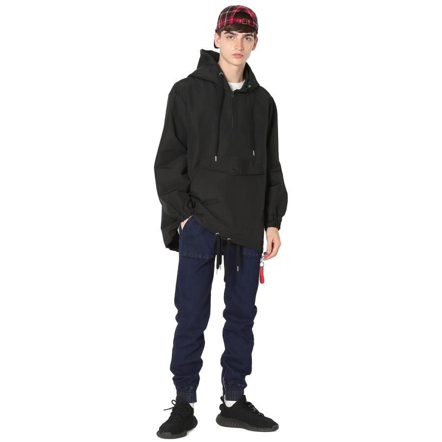 improves アノラックパーカー ハーフZIP パーカー ボリュームネック