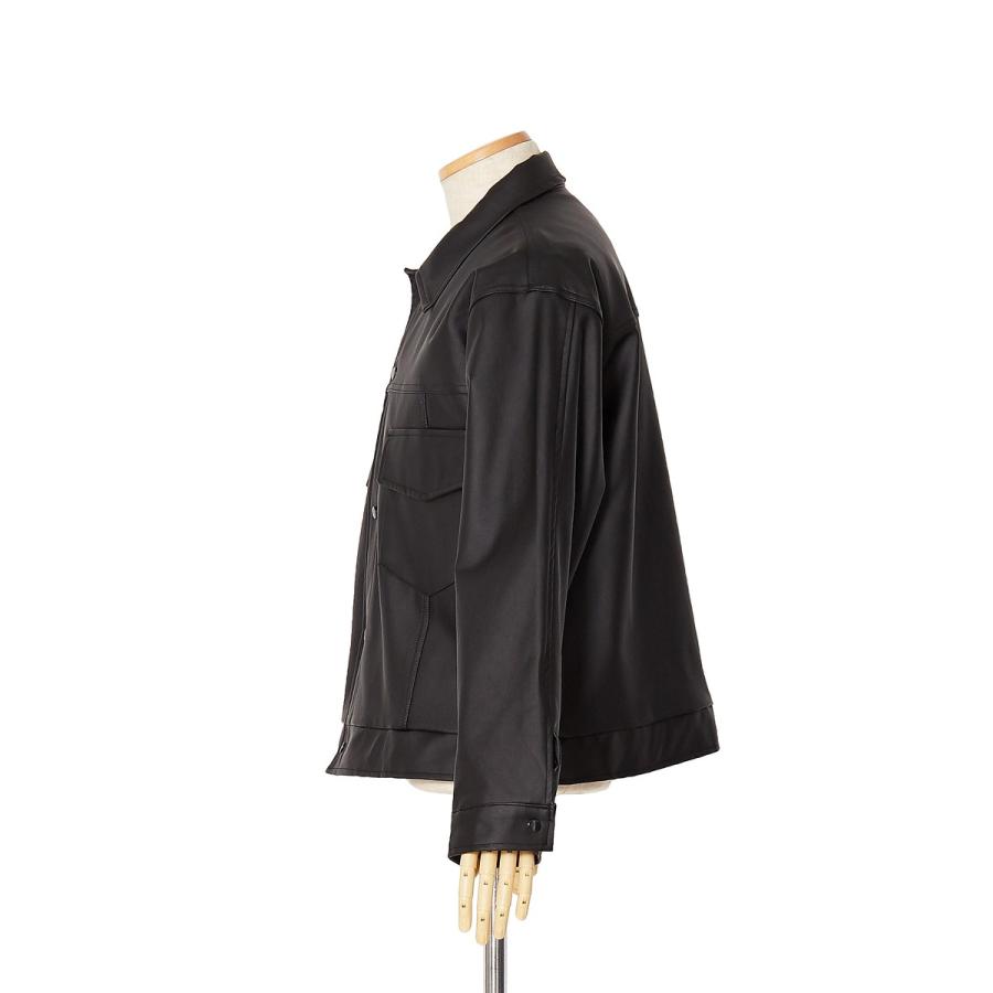 Gジャン レザー 革 皮 ジャケット ブルゾン 黒 メンズファッション メンズ 韓国ファッション | improves | 06