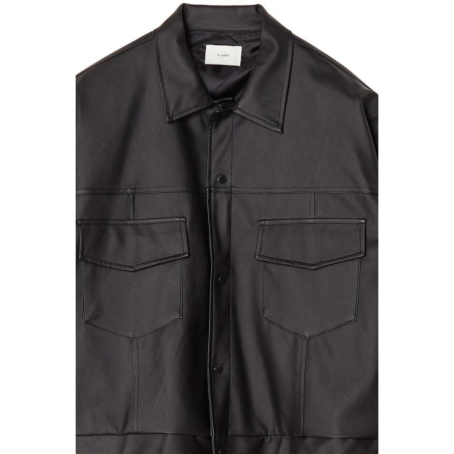 Gジャン レザー 革 皮 ジャケット ブルゾン 黒 メンズファッション メンズ 韓国ファッション | improves | 08