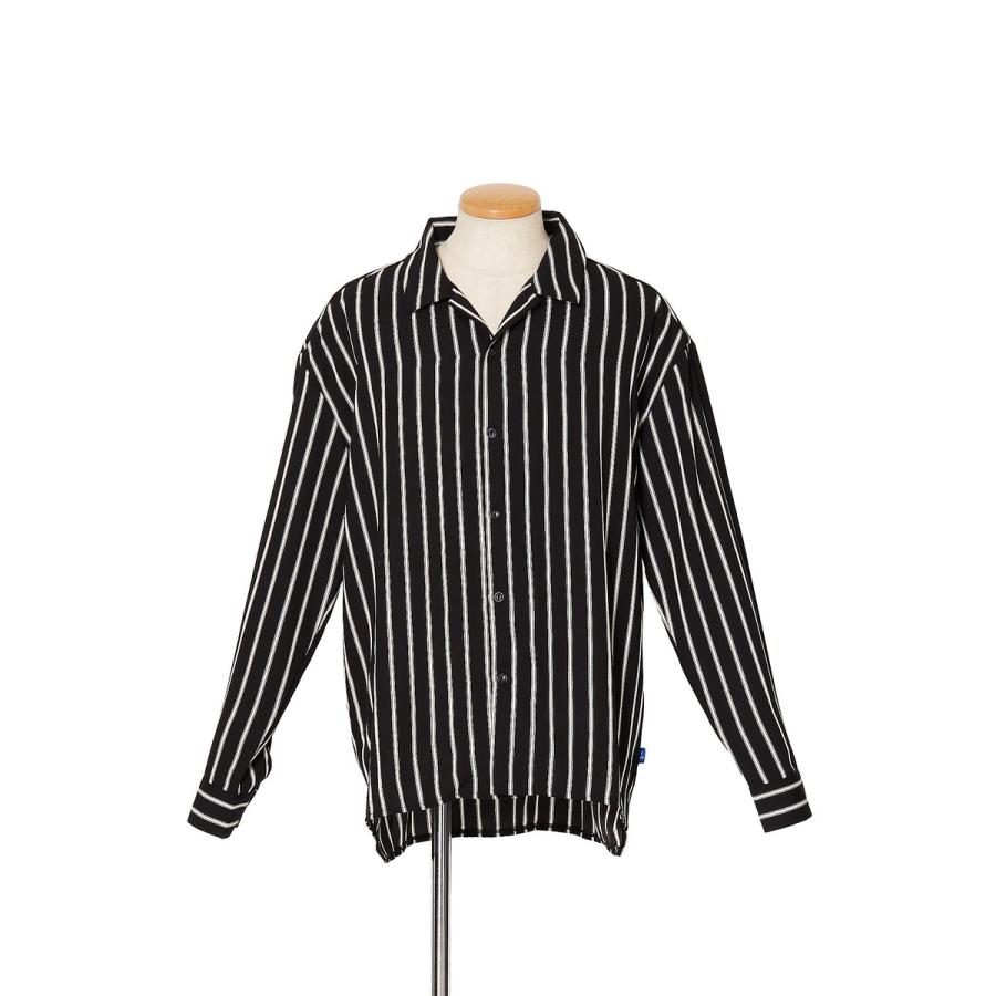 Mahina ブラック/カラーストライプ　メンズ セットアップ対応】メリルストライプ ジャケット（07-15JI01-204