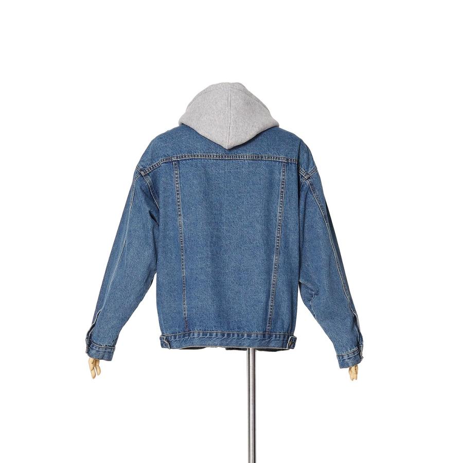 Gジャン デニムジャケット フード パーカー ロング丈 ビッグサイズ メンズ 韓国ファッション | improves | 10