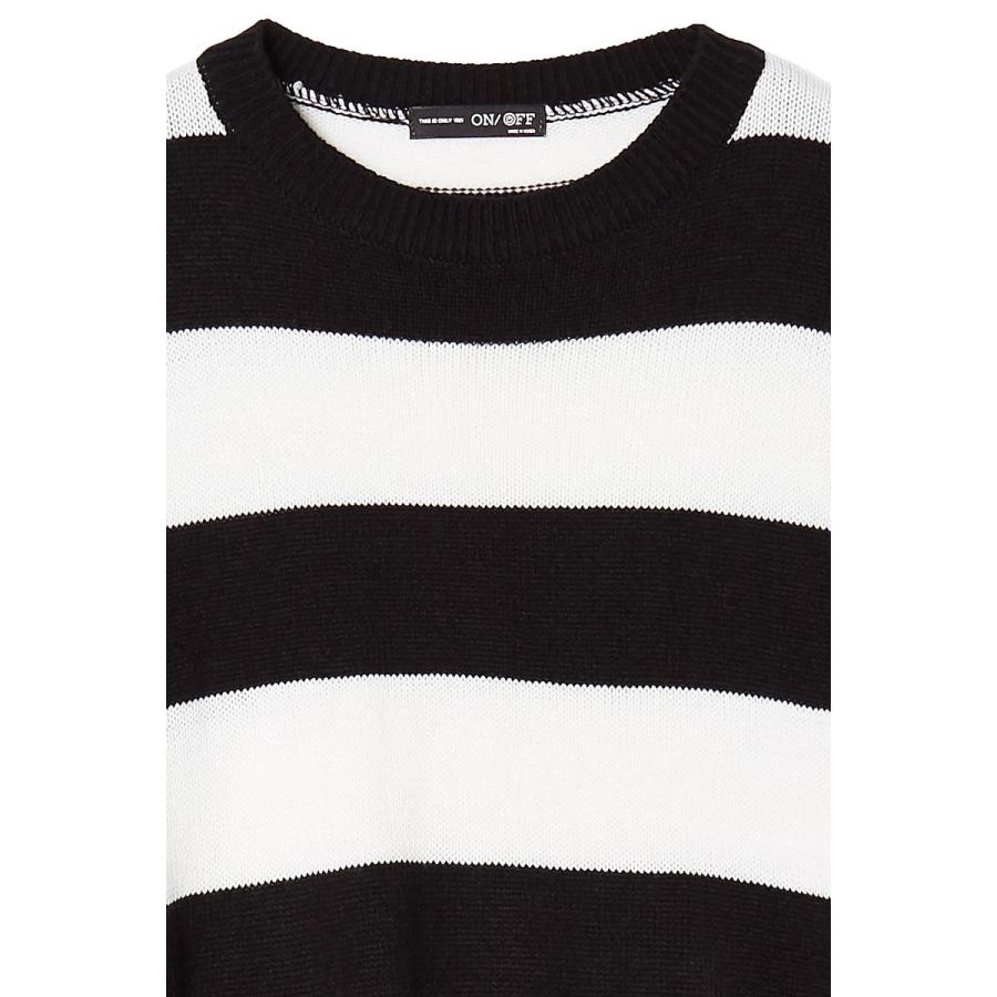 ニット ボーダー セーター  ロング丈 ビッグサイズ メンズファッション メンズ 韓国ファッション | improves | 11