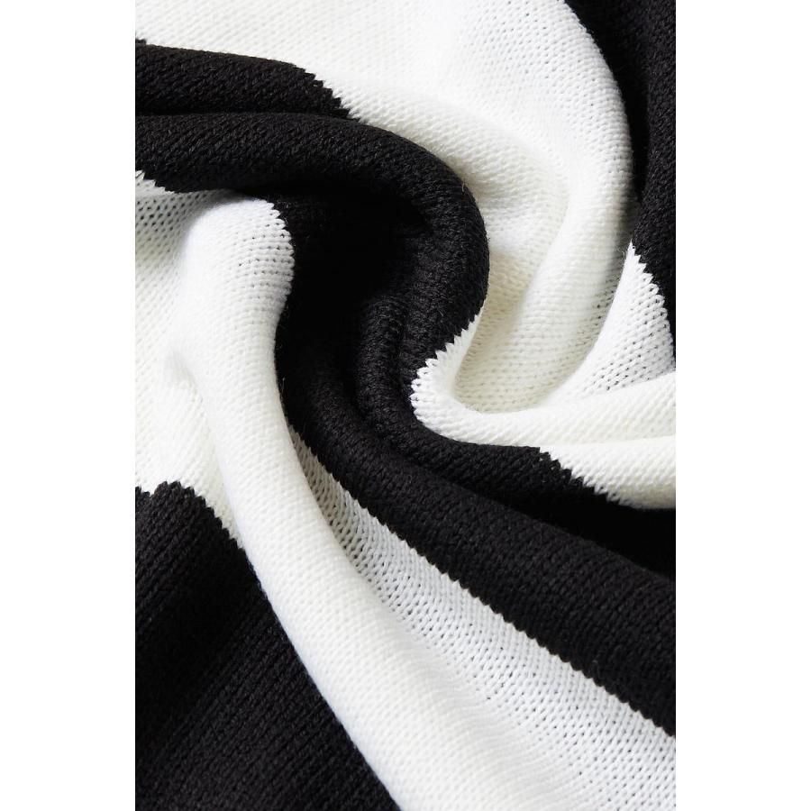 ニット ボーダー セーター  ロング丈 ビッグサイズ メンズファッション メンズ 韓国ファッション | improves | 12