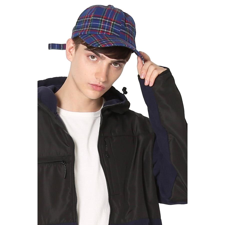 キャップ チェック柄 ベースボールキャップ ネルチェック 帽子 フリーサイズ メンズ 韓国ファッション | improves | 05