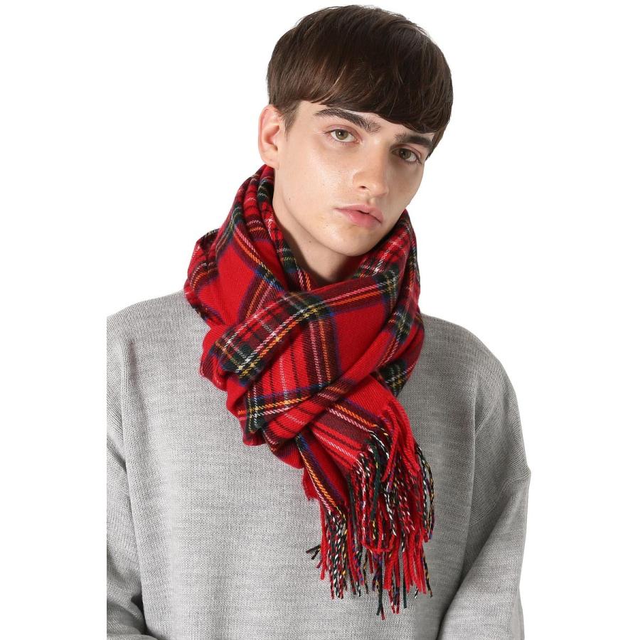 マフラー チェック柄 チェックマフラー 防寒 暖かい あたたかい メンズファッション メンズ 韓国ファッション | improves | 01