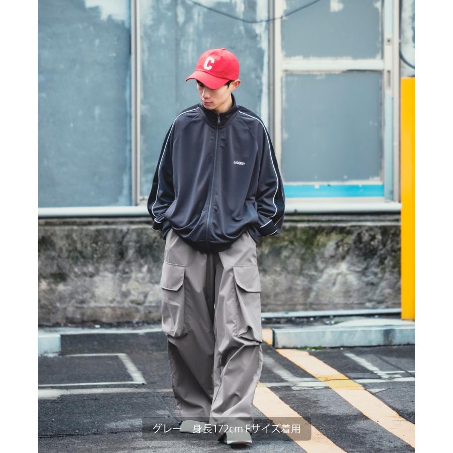 カーゴパンツ メンズ ワイドパンツ イージーパンツ ゴムウエスト ジーンズ ビッグシルエット セレクト ワーク ミリタリー 古着MIX スケーター ストリート 韓国 | improves | 17