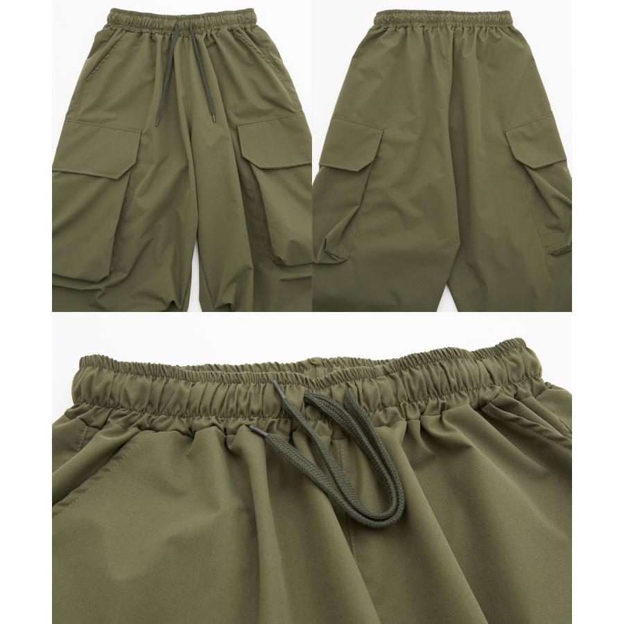カーゴパンツ メンズ ワイドパンツ イージーパンツ ゴムウエスト ジーンズ ビッグシルエット セレクト ワーク ミリタリー 古着MIX スケーター ストリート 韓国 | improves | 13