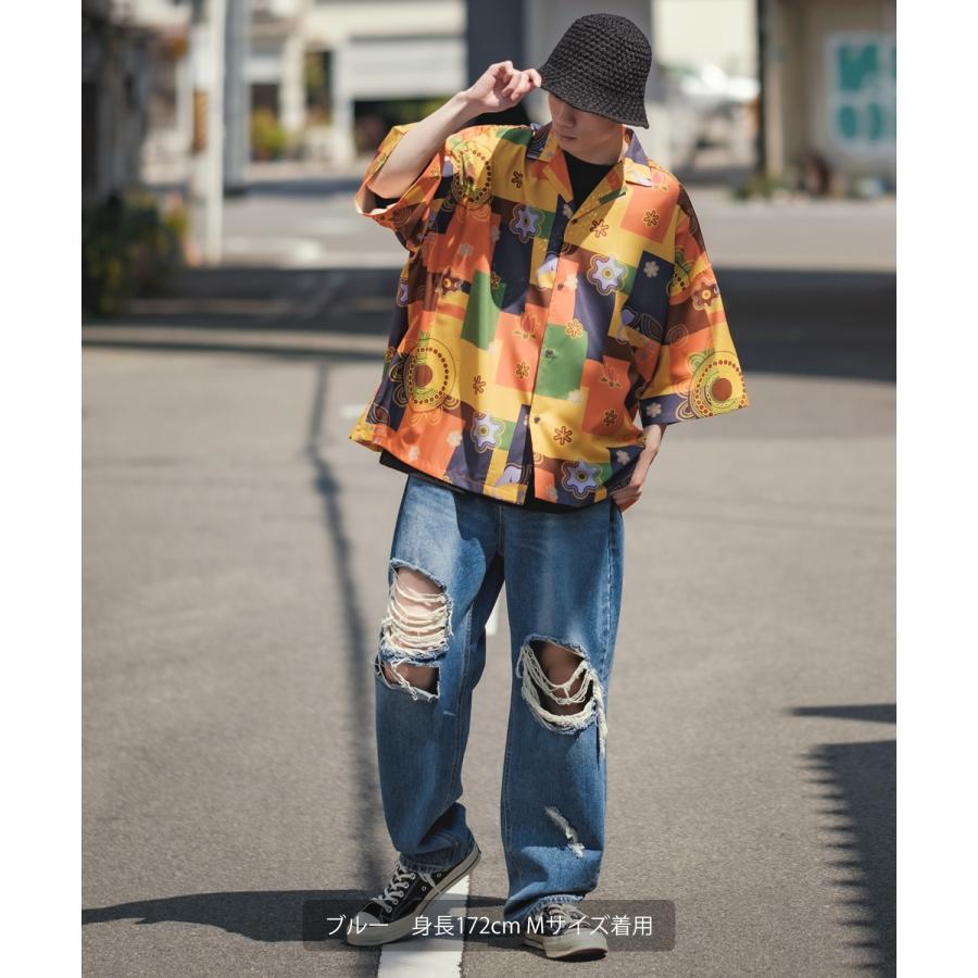 improves（インプローブス） デニムパンツ メンズ ダメージ クラッシュ