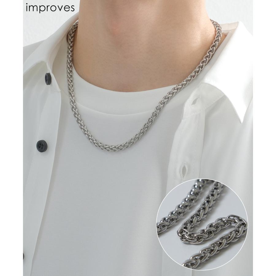 ネックレス メンズ チェーン 小物 アクセサリー ユニセックス セレクト アメカジ カジュアル シンプル 古着MIX スケーター ストリート 韓国 プレゼント | improves