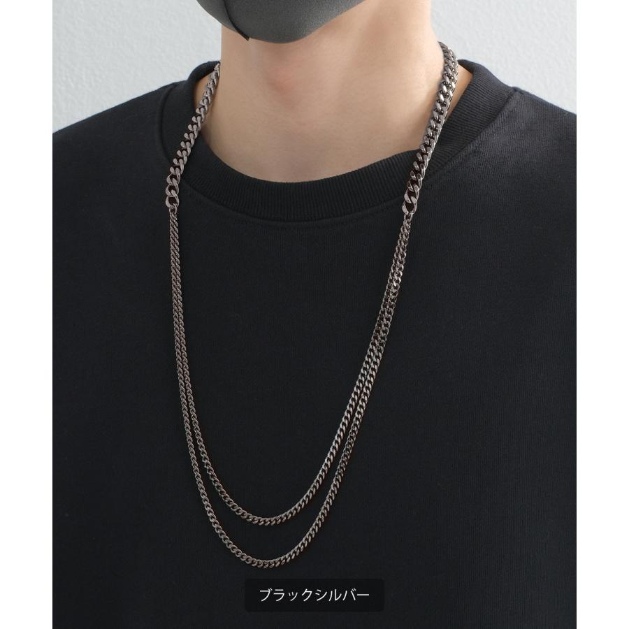 ネックレス メンズ 2連 ターラントチェーン 小物 アクセサリー セレクト アメカジ カジュアル 古着MIX スケーター ストリート 韓国ファッション | improves | 08