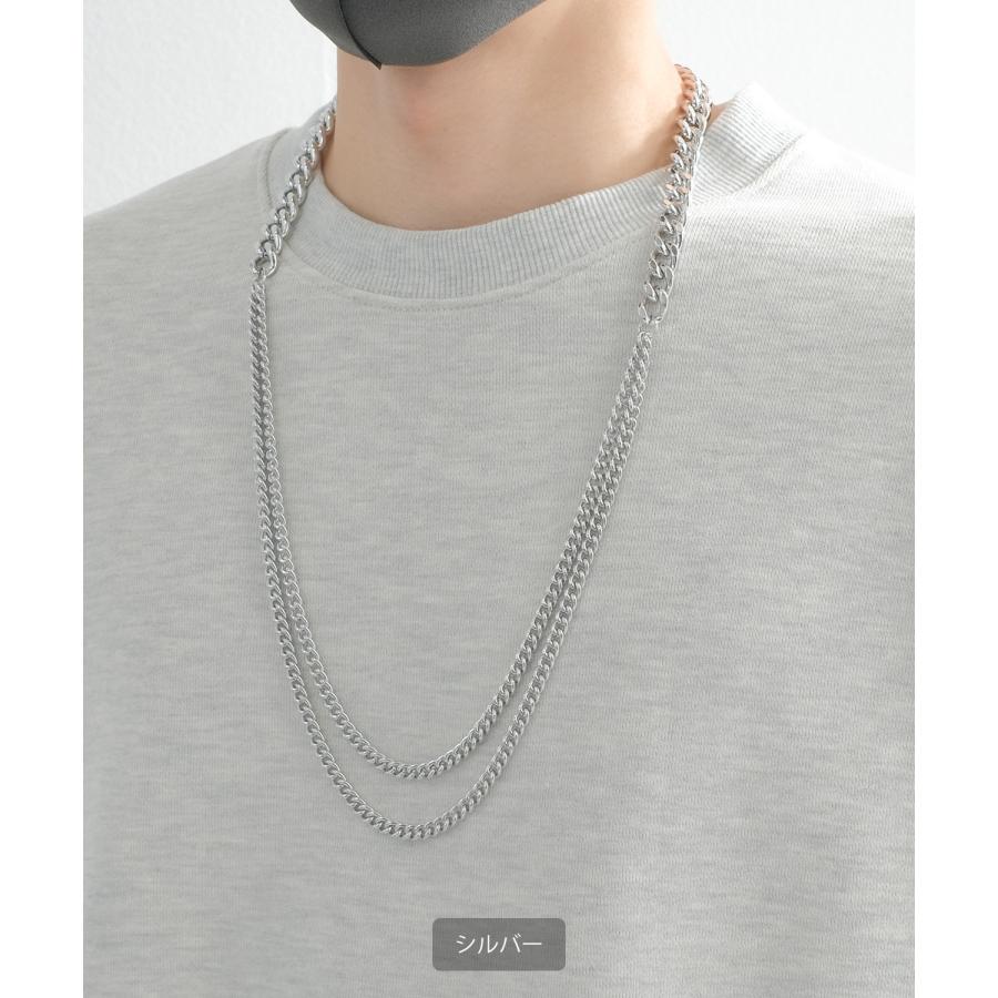 ネックレス メンズ 2連 ターラントチェーン 小物 アクセサリー セレクト アメカジ カジュアル 古着MIX スケーター ストリート 韓国ファッション | improves | 06