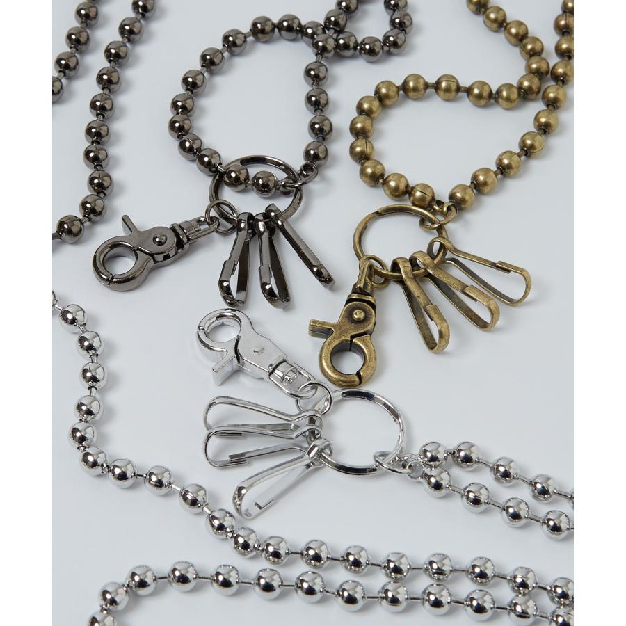 ウォレットチェーン メンズ 8m/m カットボール チェーン 小物 アクセサリー ユニセックス セレクト アメカジ カジュアル 古着MIX スケーター ストリート 韓国 | improves | 12