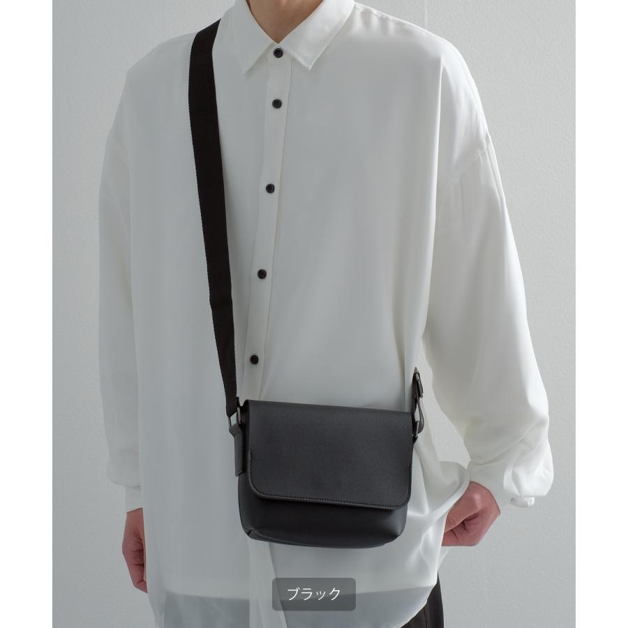 ショルダーバッグ メンズ レザーバッグ ミニバッグ スクエアバッグ サコッシュ 鞄 バック カバン フリーサイズ カジュアル 古着MIX スケーター ストリート 韓国 | improves | 02