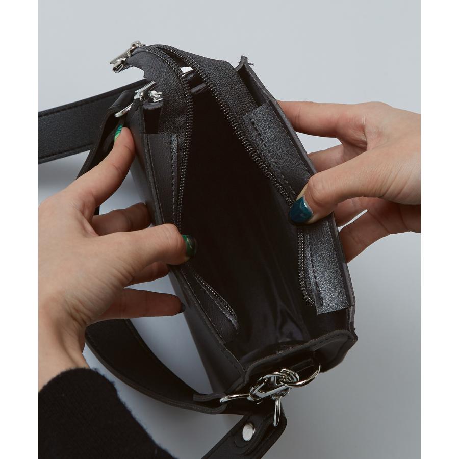 ショルダーバッグ メンズ レザーバッグ ミニバッグ スクエアバッグ サコッシュ 鞄 バック カバン フリーサイズ カジュアル 古着MIX スケーター ストリート 韓国 | improves | 11