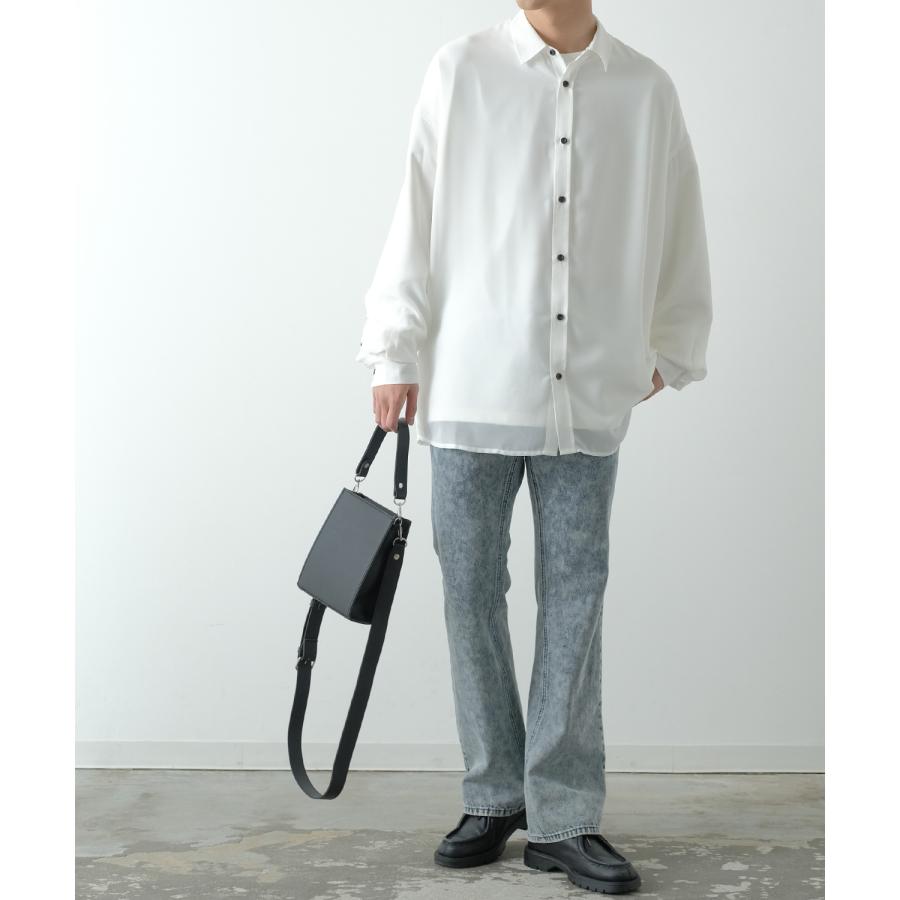 ショルダーバッグ メンズ レザーバッグ ミニバッグ スクエアバッグ サコッシュ 鞄 バック カバン フリーサイズ カジュアル 古着MIX スケーター ストリート 韓国 | improves | 04