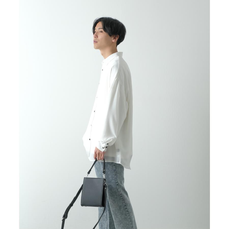 ショルダーバッグ メンズ レザーバッグ ミニバッグ スクエアバッグ サコッシュ 鞄 バック カバン フリーサイズ カジュアル 古着MIX スケーター ストリート 韓国 | improves | 05