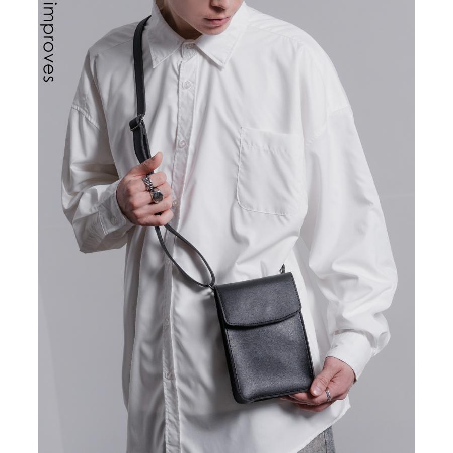 improves ショルダーバッグ メンズ レザーバッグ ミニバッグ