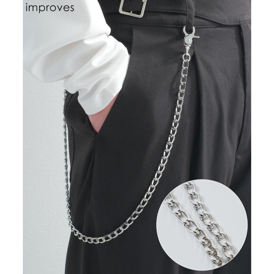 ウォレットチェーン メンズ ケーブルチェーン 小物 アクセサリー ユニセックス セレクト アメカジ カジュアル 古着MIX スケーター ストリート 韓国 | improves