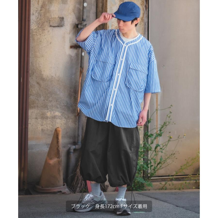 improves ワイドパンツ メンズ クロップドパンツ ハーフパンツ