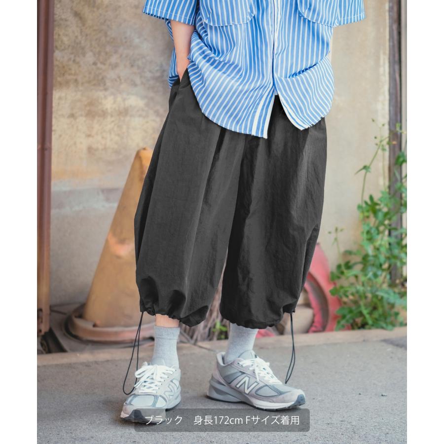 02043● Y's ワイド サルエル クロップド パンツ 1 ワイズ improves（インプローブス） ワイドパンツ メンズ クロップドパンツ