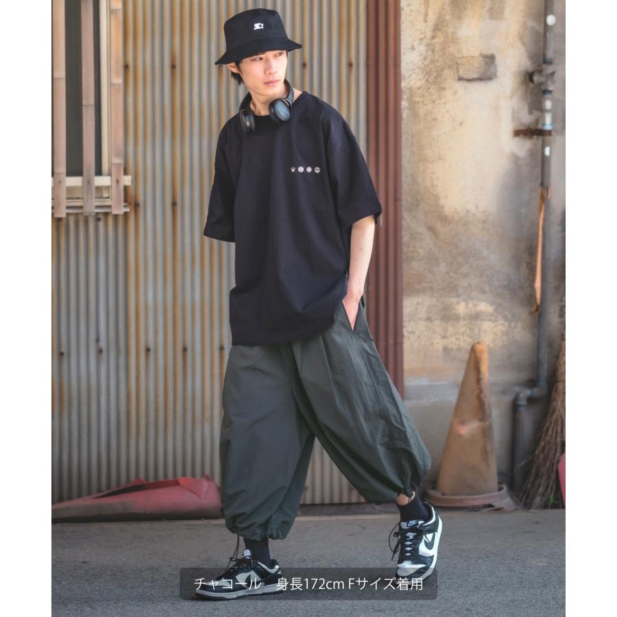 improves ワイドパンツ メンズ クロップドパンツ ハーフパンツ